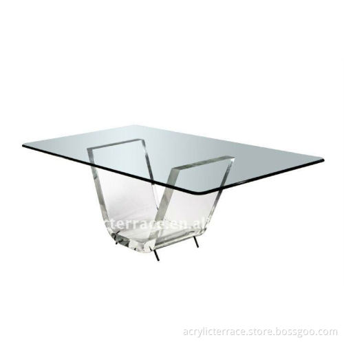 Acrylic Stunning V shape base Coffee Cocktail Table No.Ac-20110808